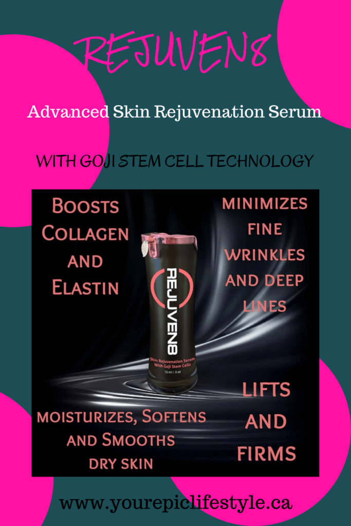 Proven, Proprietary Goji Stem Cell Technology REJUVEN8 from B-Epic is powered by a high-quality goji stem cell extract that has been found in multiple studies to revitalize the delicate, aging stem cells in our skin.