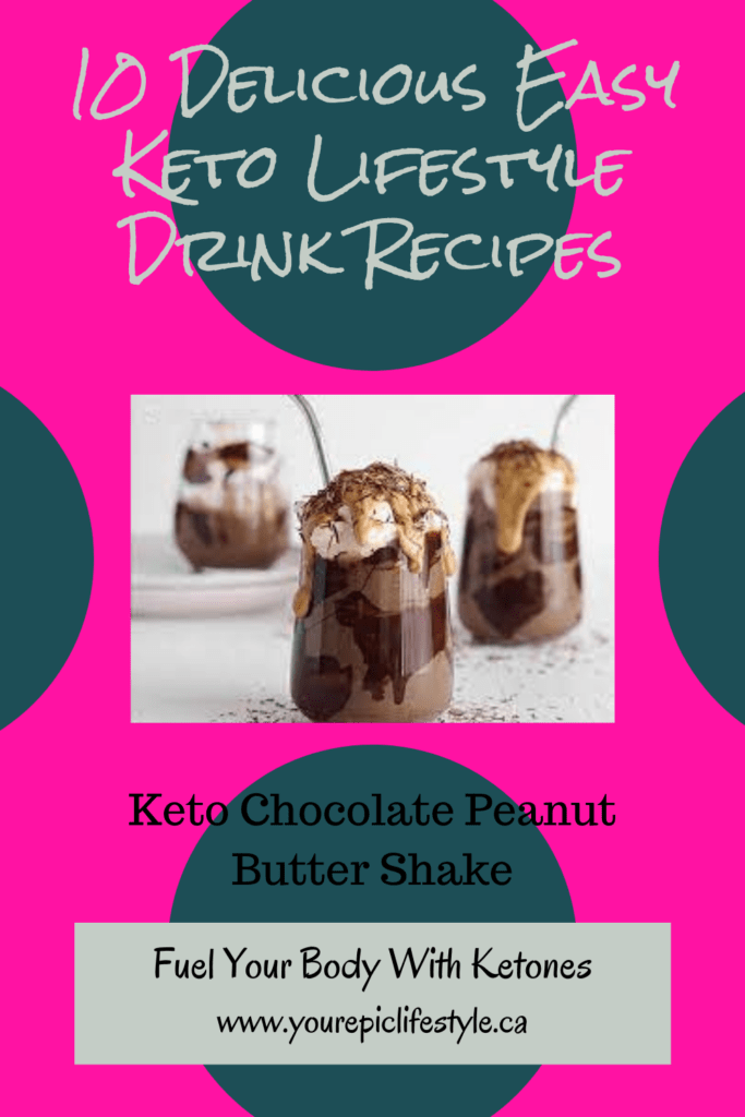 10 Delicious Easy Keto Lifestyle Drink Recipes Keto Chocolate Peanut Butter Shake