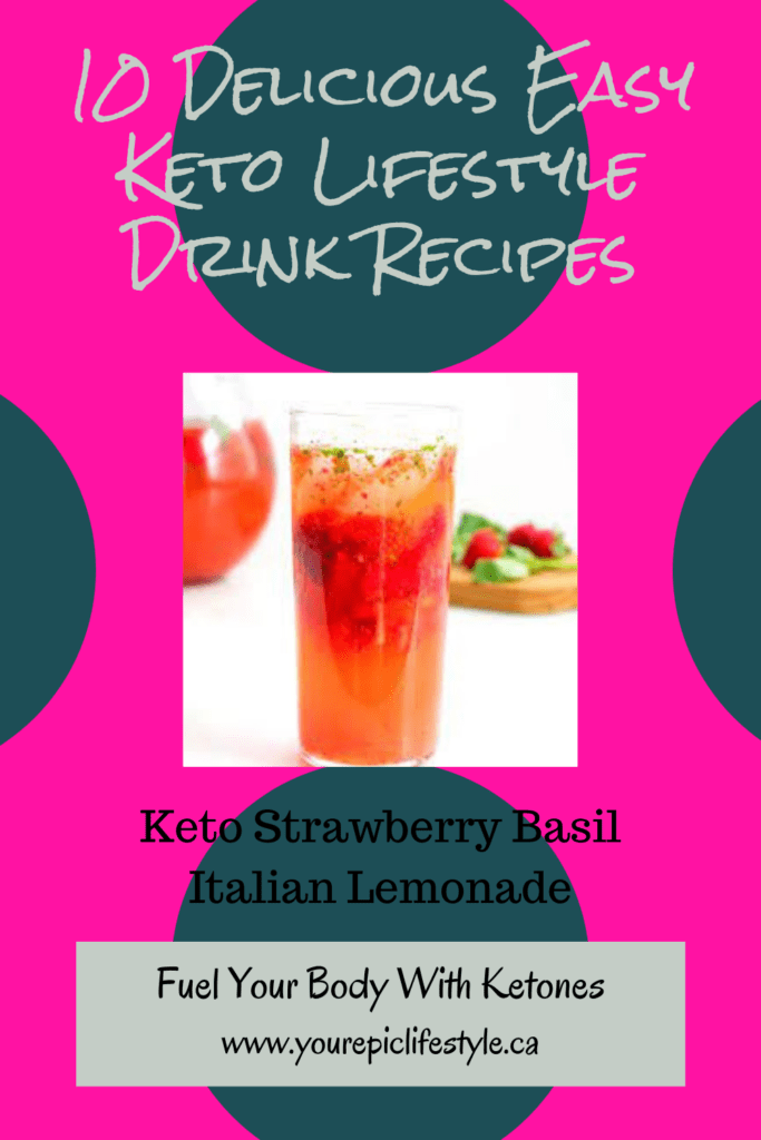 10 Delicious Easy Keto/Low-Carb Lifestyle Drink Recipes Keto Strawberry Basil I