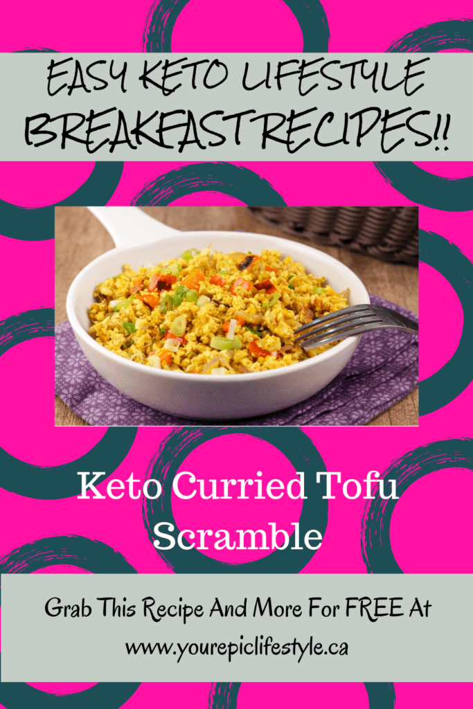 Healthy Diet Easy Keto Lifestyle Keto-Low Keto Curried Tofu Scramble