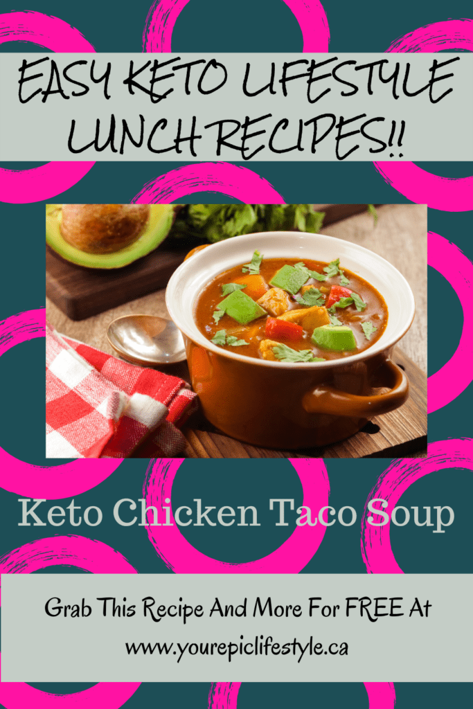 Healthy Diet Easy Keto-Low Carb Lifestyle Lunch Recipes Chicken Taco Soup