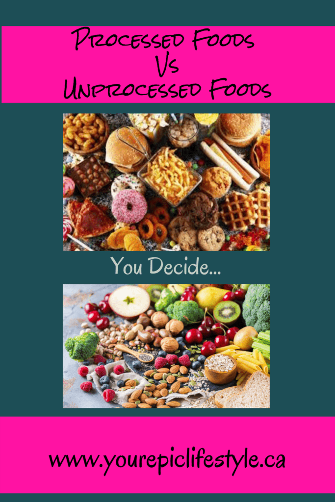 Processed foods VS Unprocessed Foods