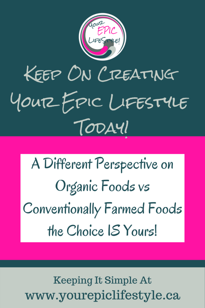 A Different Perspective on Organic Foods vs Conventionally Farmed Foods the Choice IS Yours!